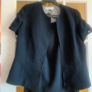 Tahari Black Short Sleeve Blazer